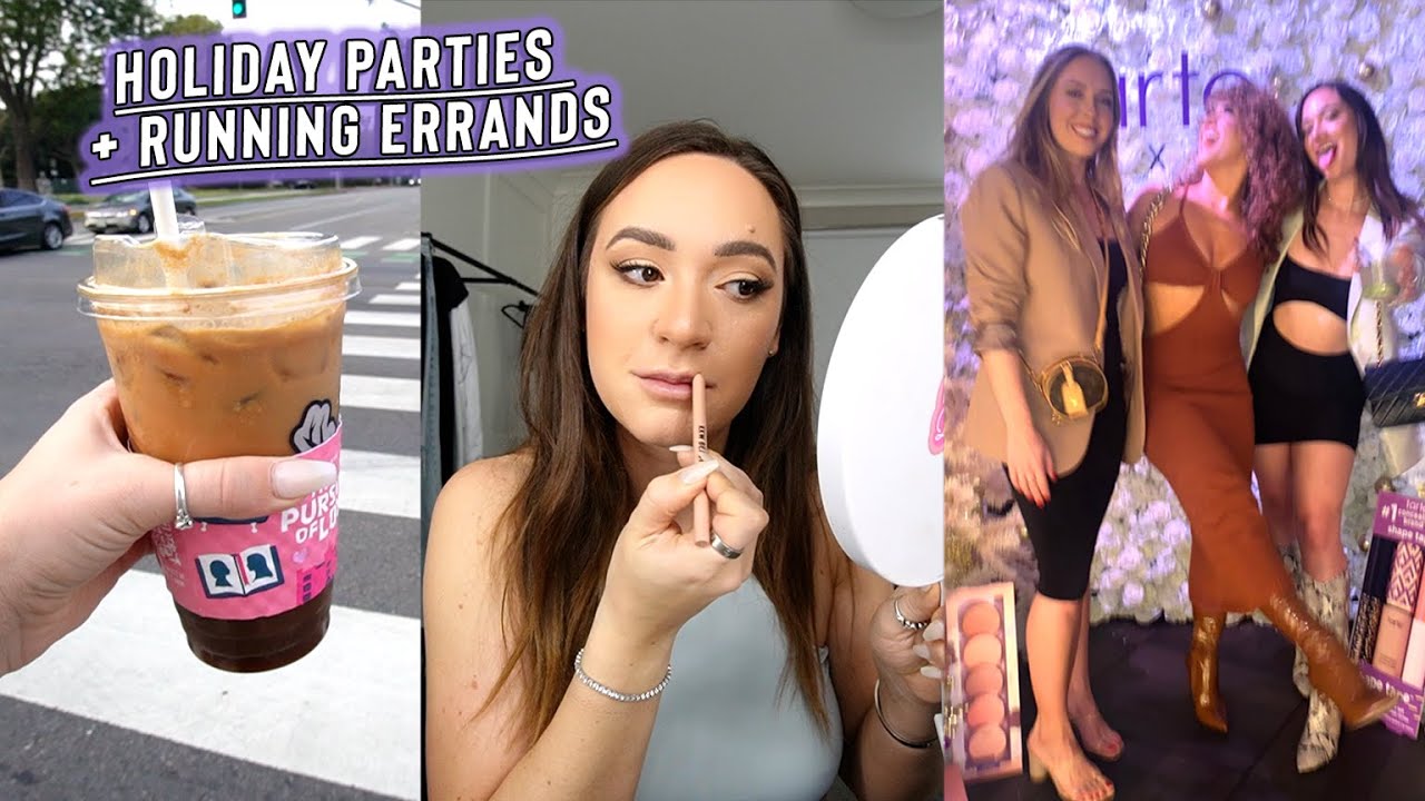 Running Errands + Holiday Parties! Vlogmas Day 7