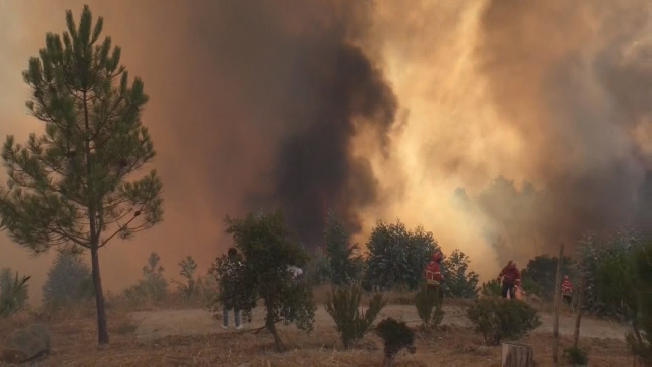 Bombeiros controlam 85% de incêndio no Centro de Portugal