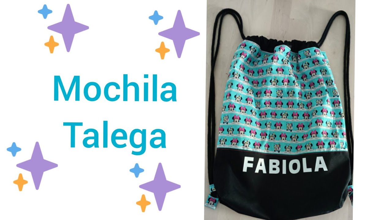 Mochila Talega (medida adult@s)#costura #telas#costuracriativa #manualidades#mochilas