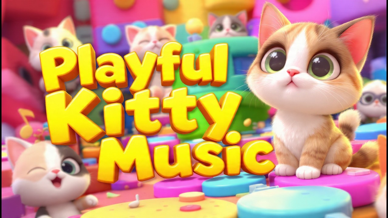 Meow Meow Fun Song | Cute Cat Nursery Rhymes and Funny Kitten Dance for Kids and Toddlers