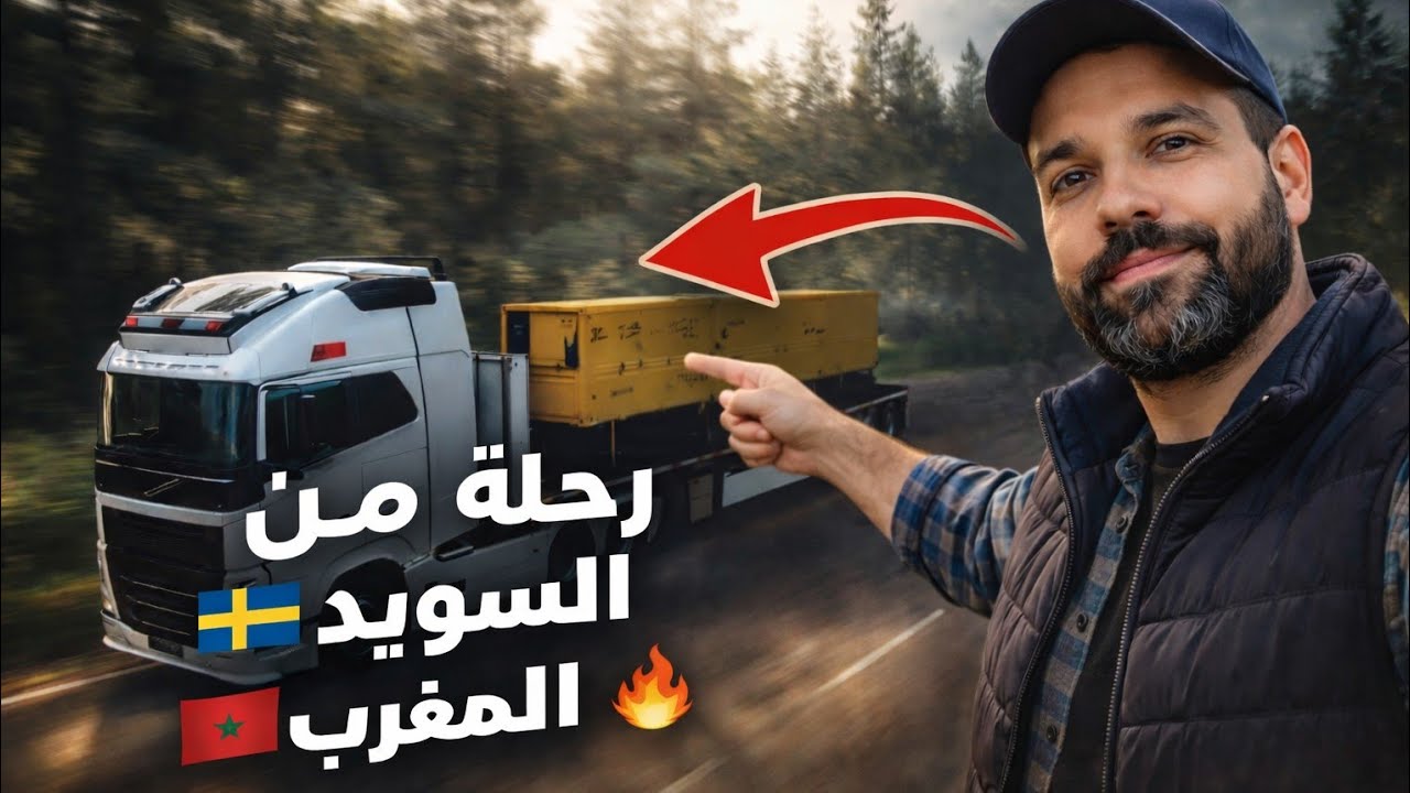 يوميات سائق شاحنة #4 رحلة من السويد 🇸🇪إلى المغرب 🇲🇦 🔥