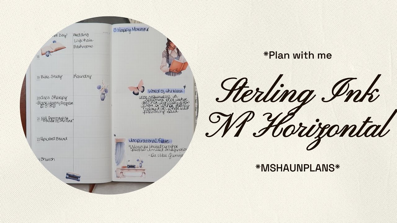 Plan With Me |n Feb. 17-23, 2025 | Sterling Ink N1 Horizontal |#mshaunplans #sterlingink