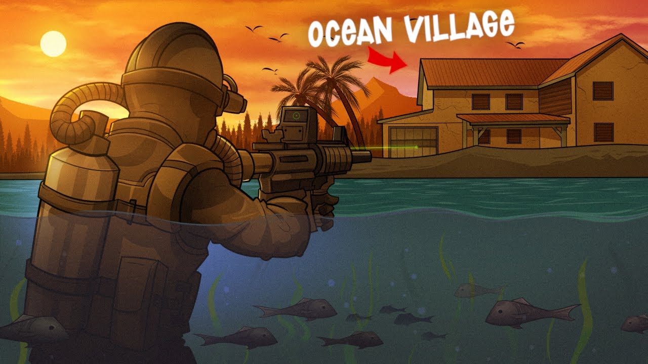 HOW A SOLO SURVIVES IN A SECRET OCEAN VILLAGE! - DayZ