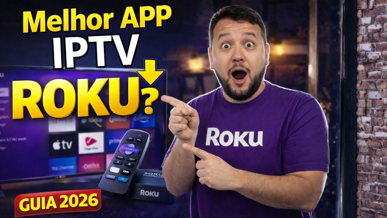 Como instalar o Melhor IPTV para TV Roku Agora | N&atilde;o Precisa Licen&ccedil;a