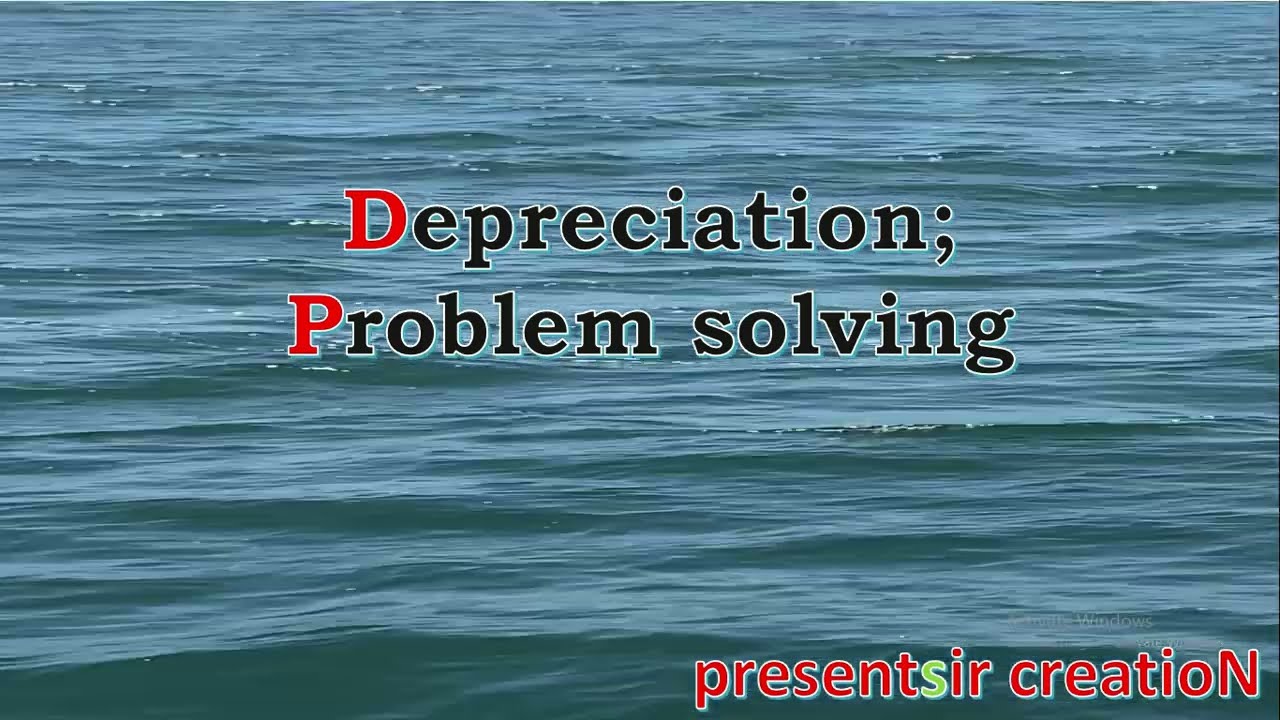 Depreciation practical problem solving. NCERT Plus one Accountancy text book page No. 272.