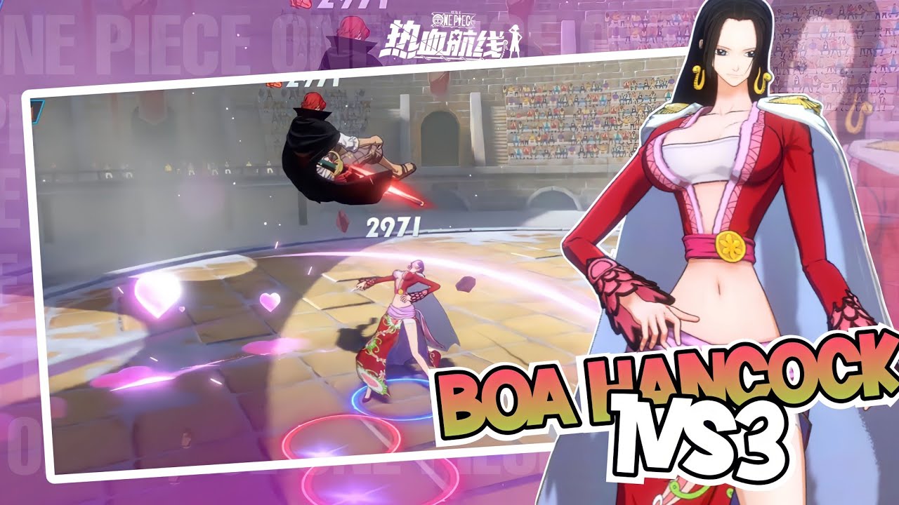 BOA HANCOCK SHICIBUKAI 1VS3 PVP GAMEPLAY - One Piece Fighting Path