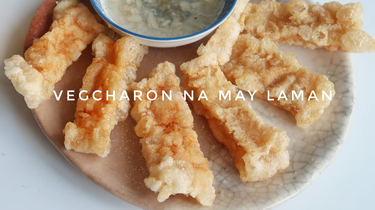 Vegcharon (Vegan Chicharon) na may Laman