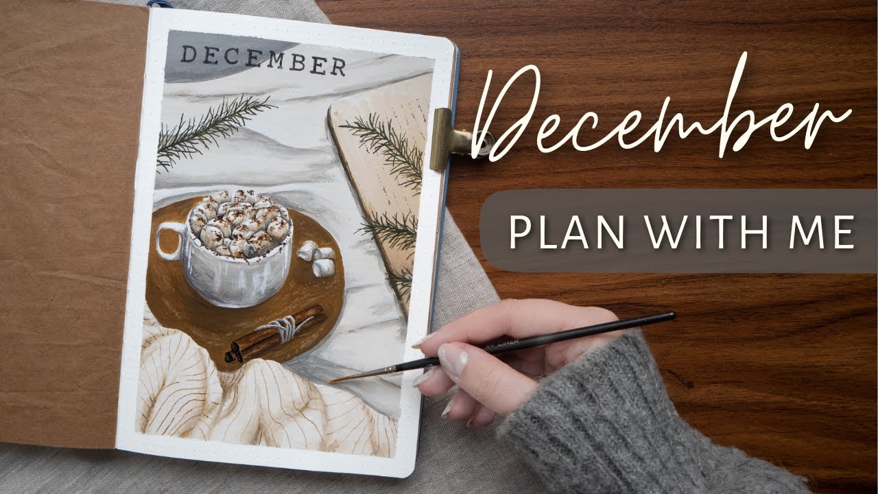 PLAN WITH ME | December 2022 Bullet Journal Setup | Cozy Winter Theme ☕️