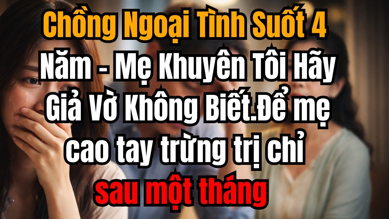 Chồng Ngoại Tình Suốt 4 Năm – Mẹ Khuyên Tôi Hãy Giả Vờ Không Biết Để mẹ cao tay trừng trị chỉ sau