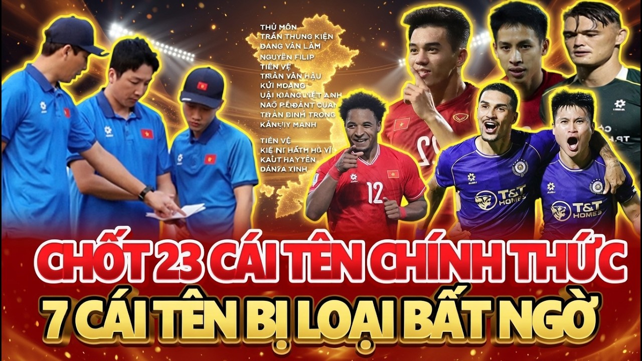 TIN NÓNG 20/3: HLV KIM GẠCH BỎ 7 CÁI TÊN, CHỐT 23 CẦU THỦ CHÍNH THỨC ĐẤU MAYLAI, NHM VỠ ÒA