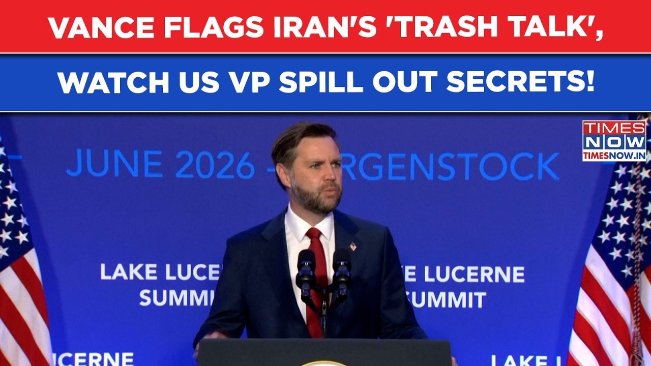 JD VANCE FULL SPEECH | US Vice President SPILLS Out BIG Iran Deal SECRETS | Lake Lucerne Summit