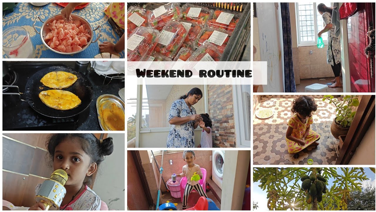 ನಮ್ಮ weekend routine | seasonal fruits #dailyvlog #seasonalfruit #kannada #familyvlog #dailyroutine 