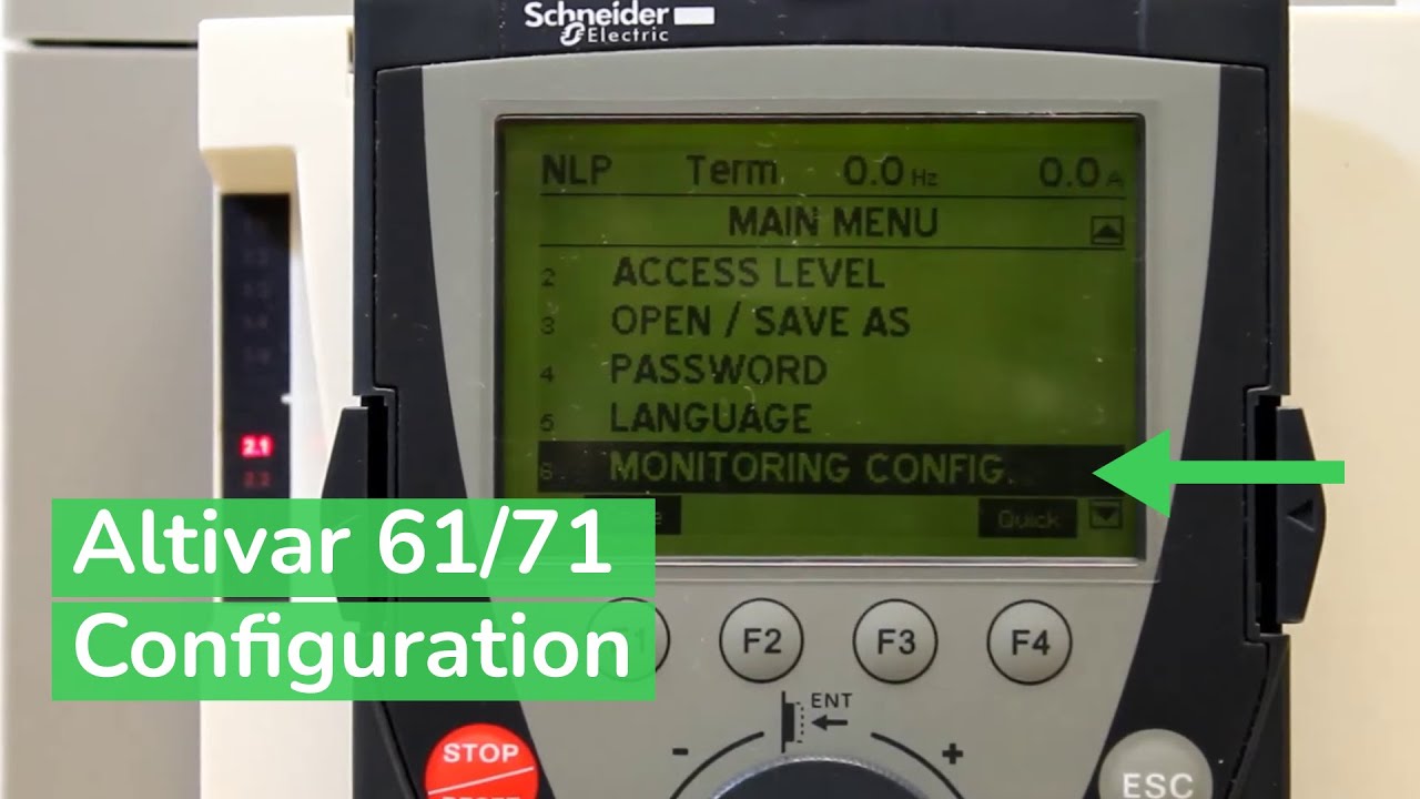 Altivar Configuration:Altivar 61/71 Keypad for Simultaneous Parameter Visibility| Schneider Electric