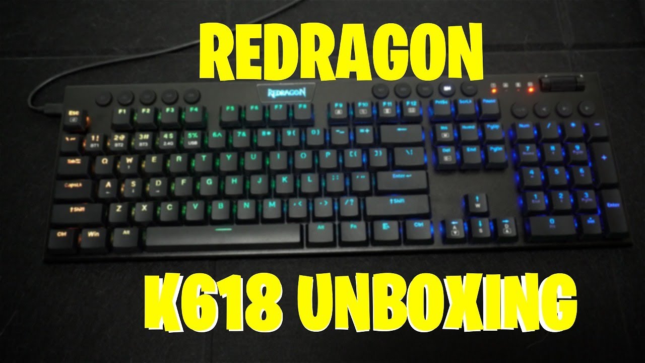 REDRAGON K618 HORUS LOW PROFILE WIRELESS RBG MECHANICAL KEYBOARD #redragon #mechanicalkeyboard