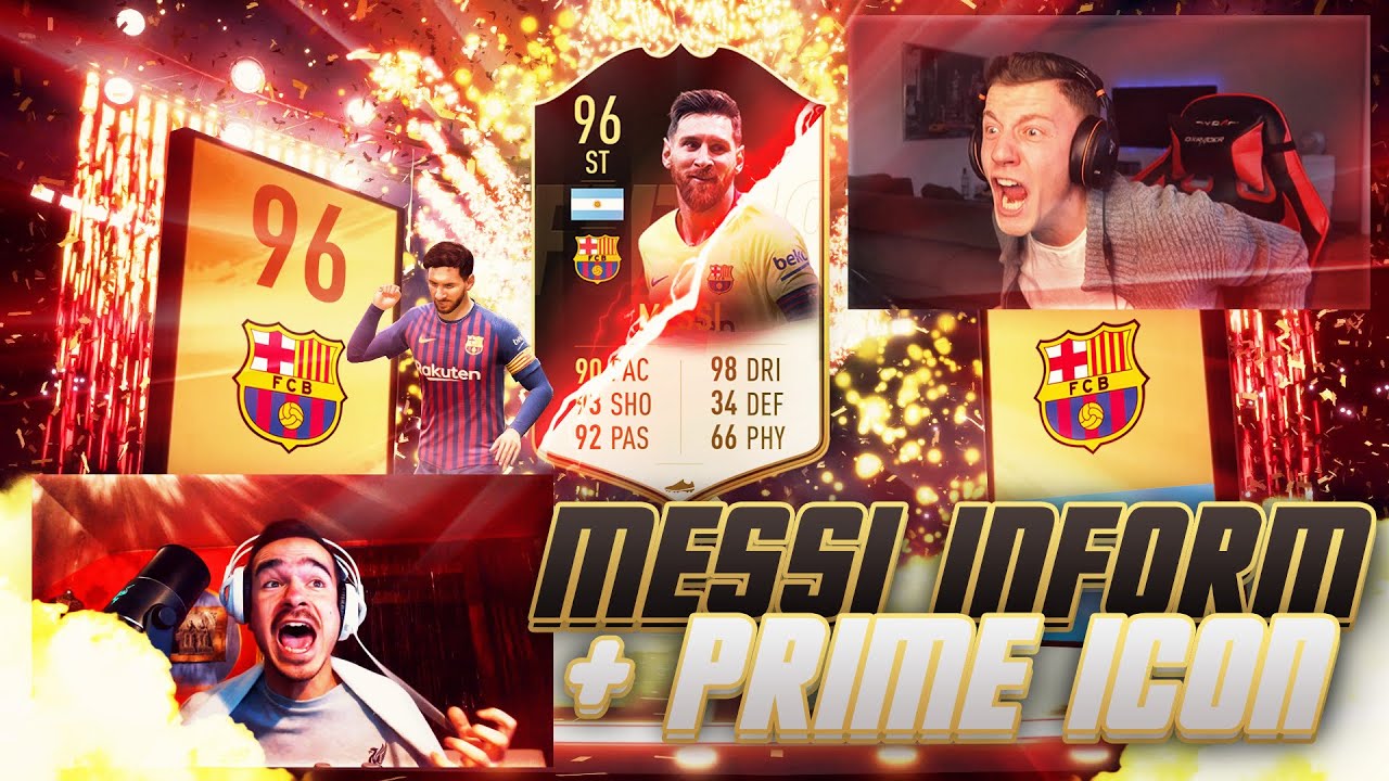 MESSI 96 INFORM + PRIME ICON IM PACK 🔥🔥🔥 FIFA 19 PACK OPENING