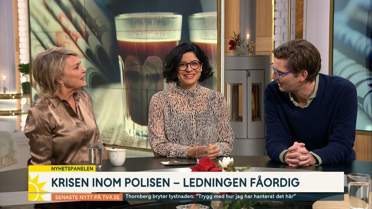 Nyhetspanelen ryker ihop om polishärvan: ”Varför säger du att hon … | TV4 Nyheterna | TV4 & TV4 Play