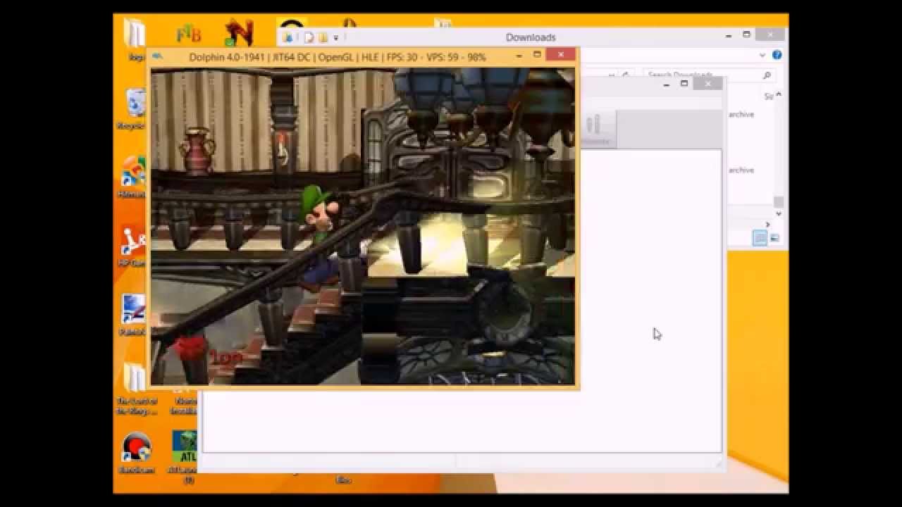 Tutorial on using Dolphin(gamecube emulator) Luigi's mansion