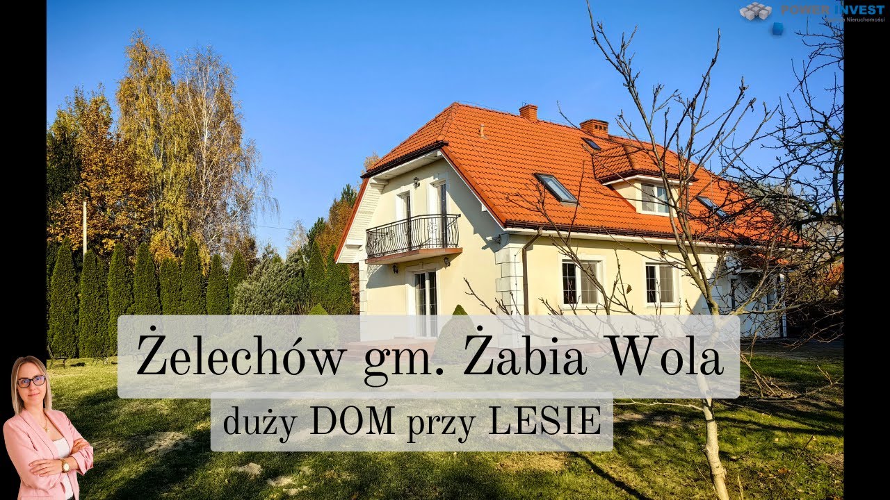 4K duży dom z dodatkowym mieszkaniem, blisko lasu - Żelechów gm. Żabia Wola
