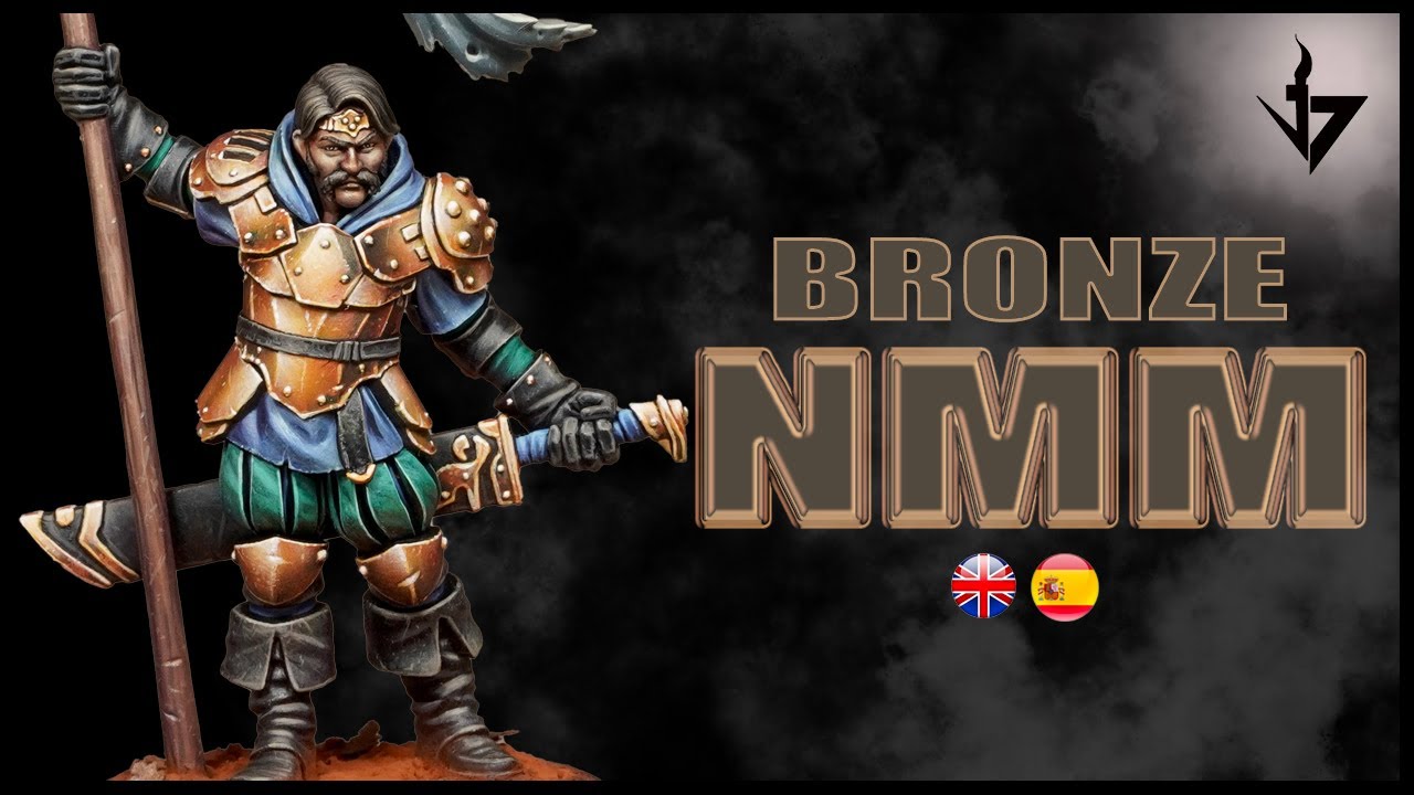 How to paint BRONCE (NMM) ARMOR on miniatures ⚡️ - Cómo pintar una ARMADURA DE BRONCE (NMM)⚡️