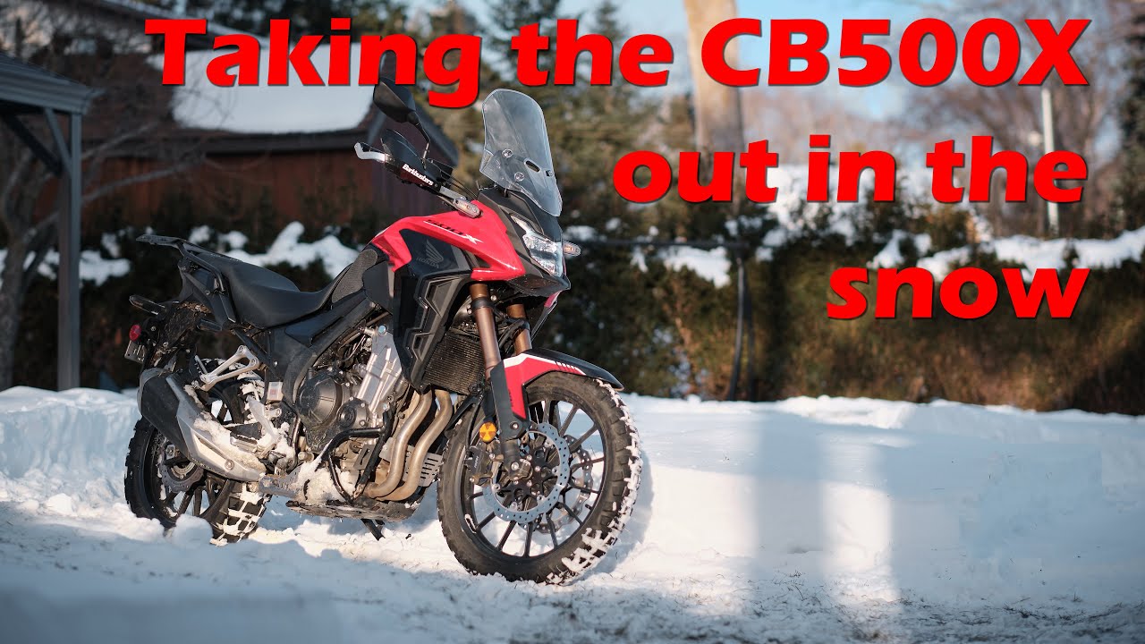 Taking the CB500X out in the Snow!
