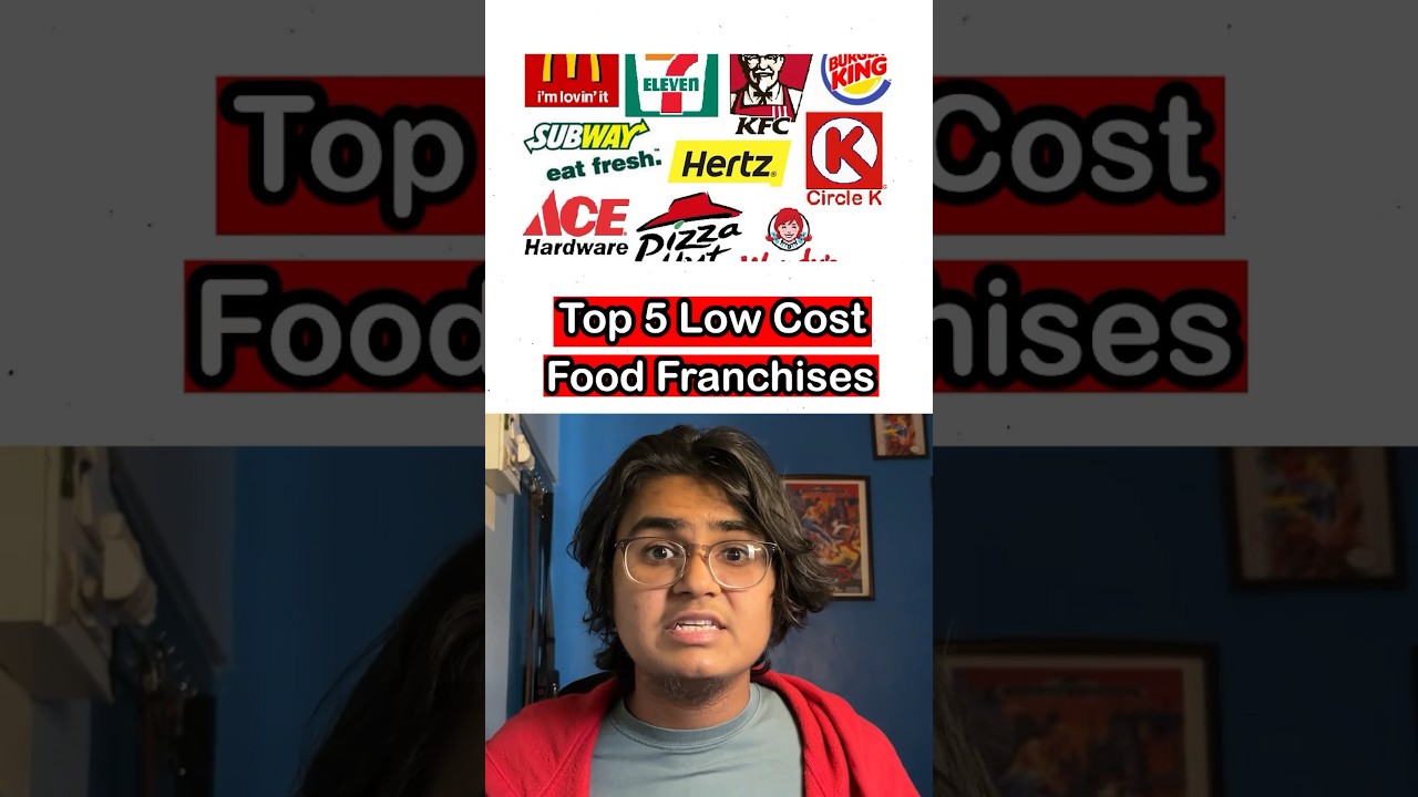 Top 5 Low Cost Food Franchises to set up #shorts