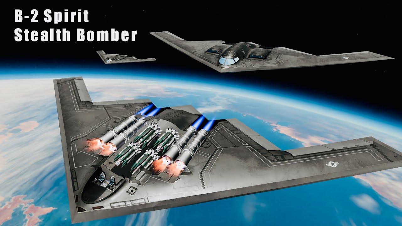 B-2 Spirit Stealth Bomber: The Ghost in the Sky | How It Works? @Learn from the base