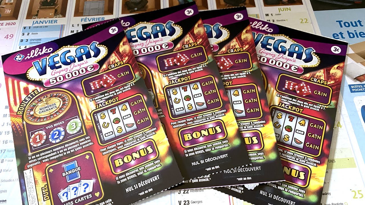 4 TICKETS À GRATTER LAS VEGAS ! VIVA LAS VEGAS OU PAS !... LES 50 000 € ? BAH NON !