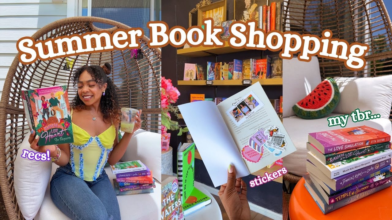 come BOOK SHOPPING with me for SUMMER READS ☀️ *indie bookstores + my summer tbr*