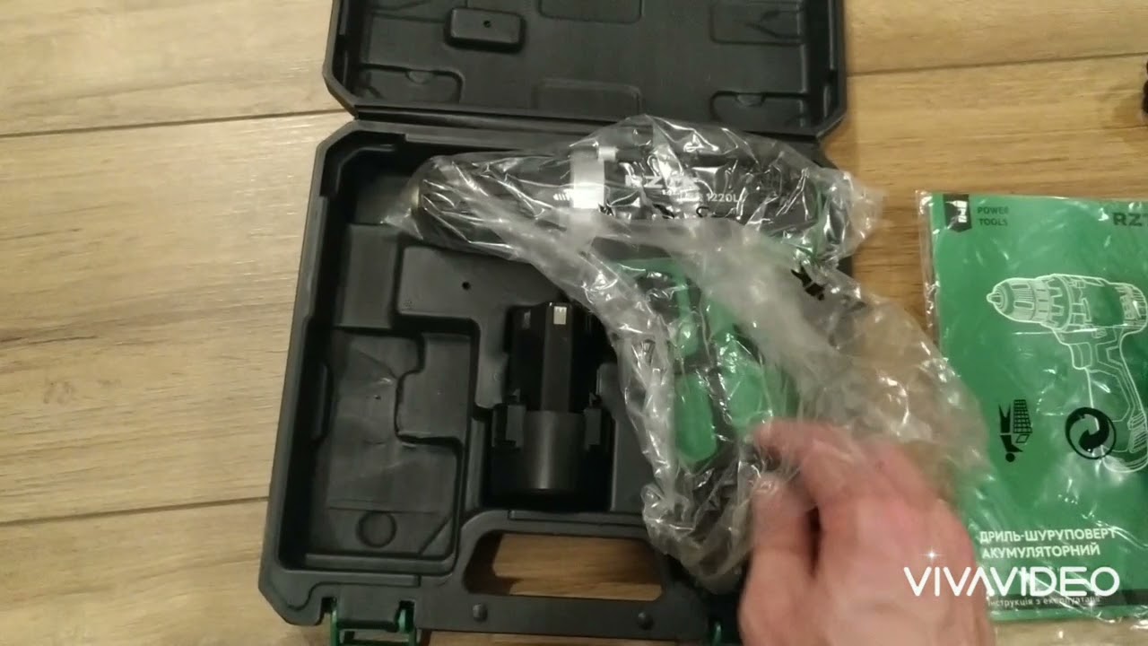 Распаковка шуруповёрт  акумуляторный RZTK RD 1220Li с Rozetka