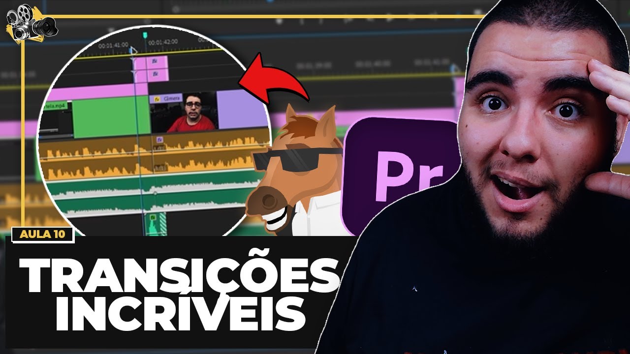 PLUGIN GRÁTIS: Adicionar TRANSIÇÕES nos vídeos com PREMIERE COMPOSER | Curso Grátis de Edição 10