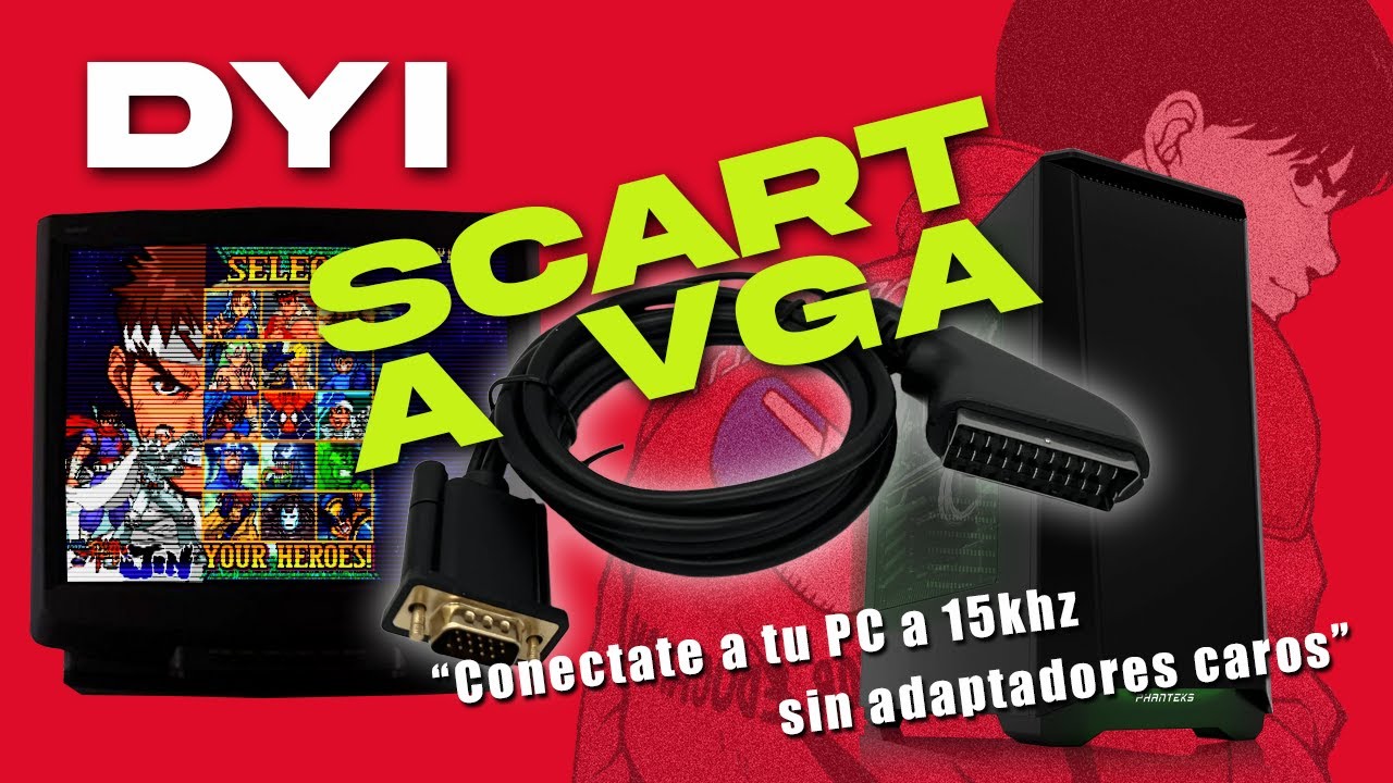 Cable SCART a VGA casero para TVs de tubo: Señal RGB a 15kHz desde tu PC