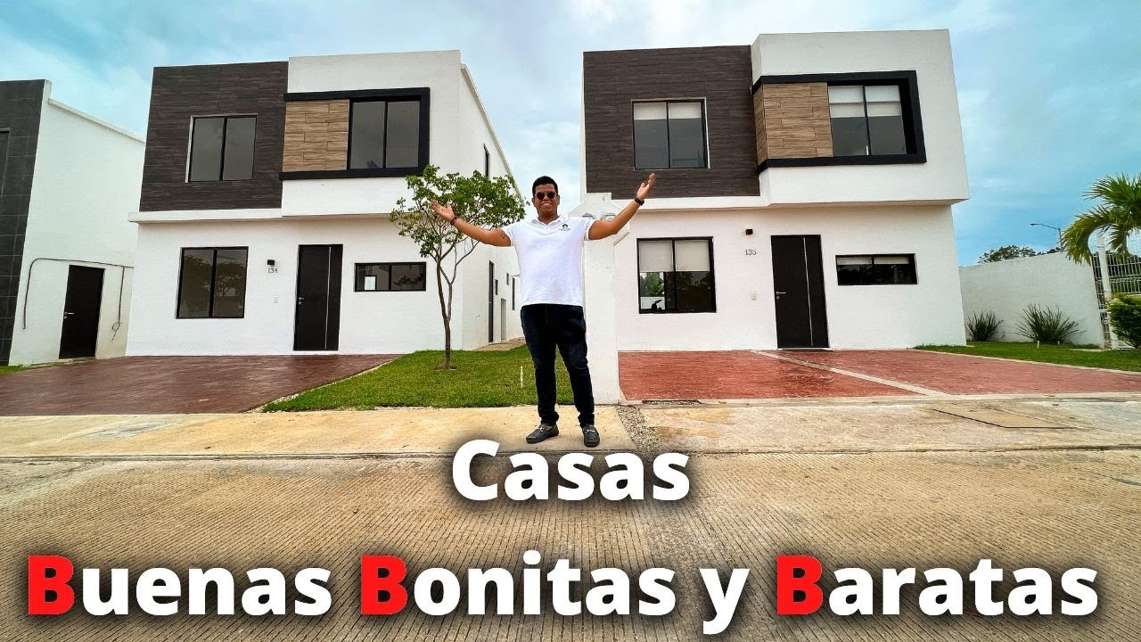 Casas BUENAS BONITAS y BARATAS en Merida YUCATAN!!!