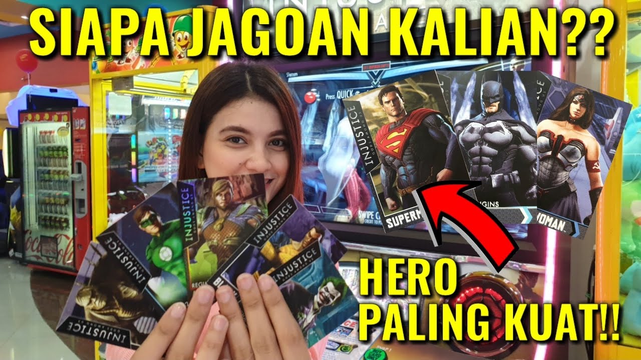 INJUSTICE ARCADE GAMES!! DAPET KARTU HERO PALING KUAT?? SIAPA JAGOAN KALIAN??