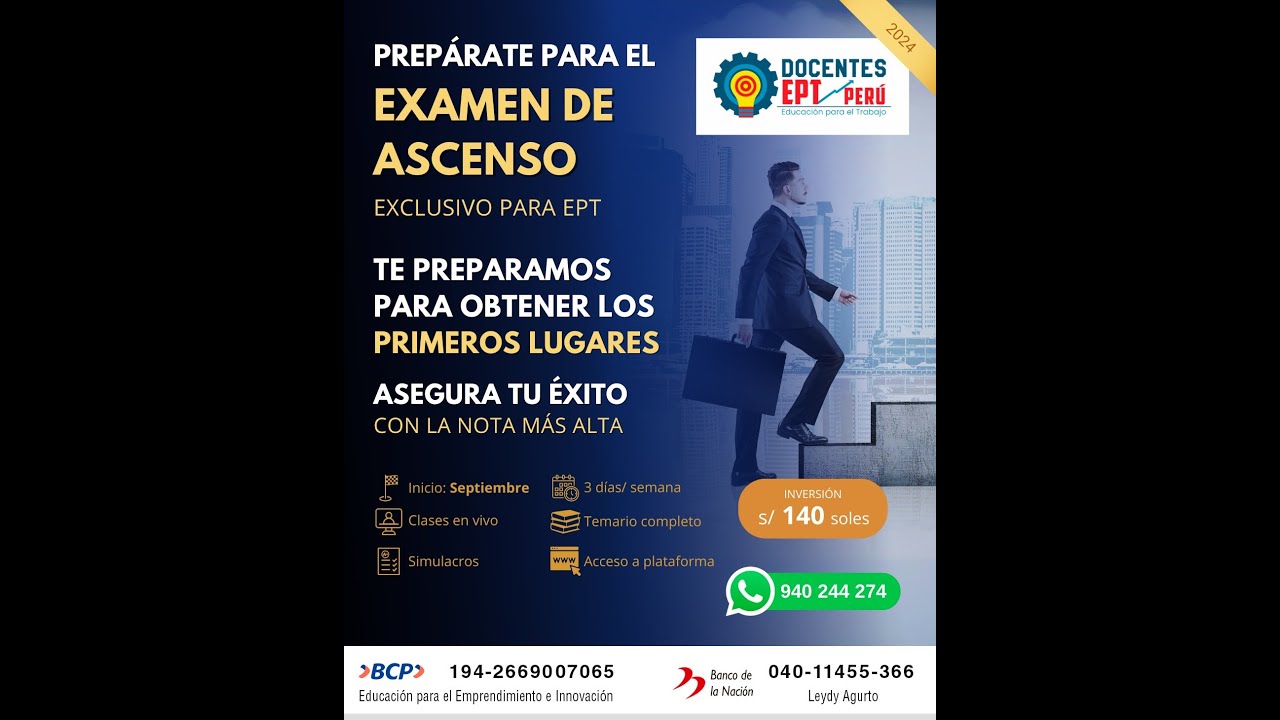 PREPARACION EXAMEN DE ASCENSO