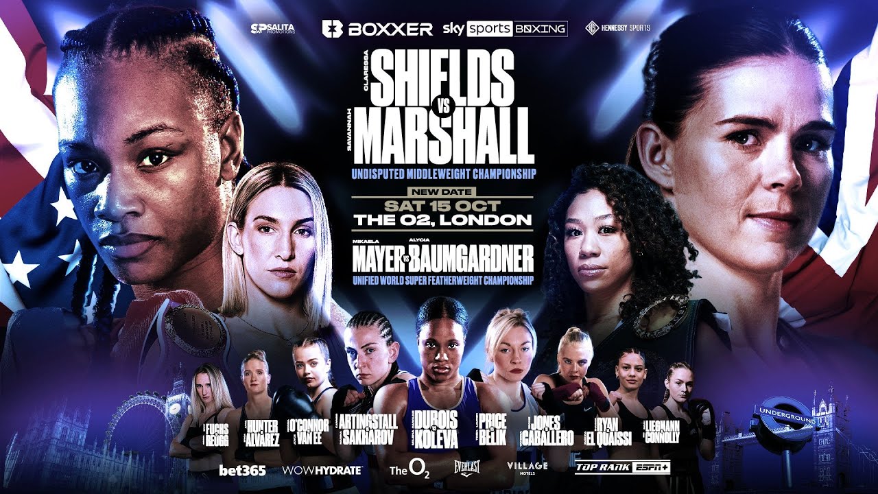 CLARESSA SHIELDS vs SAVANNAH MARSHALL Women's Middleweight World Title Fight Livestream & Commentary