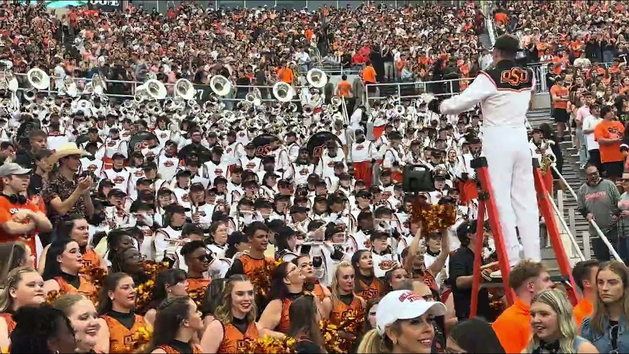 08-28-2025 In the stands with the Oklahoma State University Marching Band for the first home game.