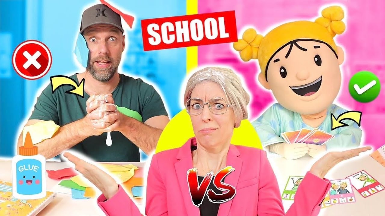 OUDERS OP SCHOOL vs KINDEREN OP SCHOOL! * Wie Kunnen Er Beter Leren? &hearts;DeZoeteZusjes&hearts;