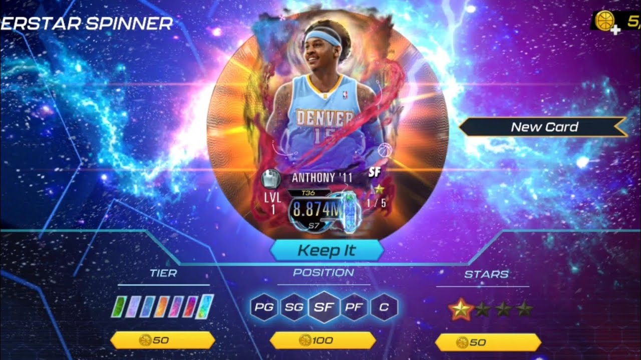 LUCKIEST! Superstar Spinner NEXUS CRYSTAL Cards NBA 2k Mobile No Locker Code 