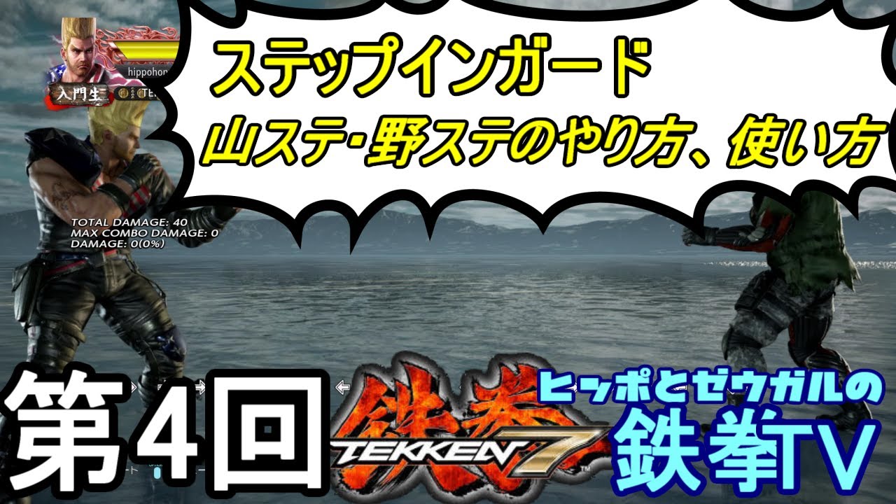 【鉄拳7】対戦時の距離感と各種ステップテクニックについて【ヒッポとゼウガルの鉄拳TV】第4回【初心者向け】