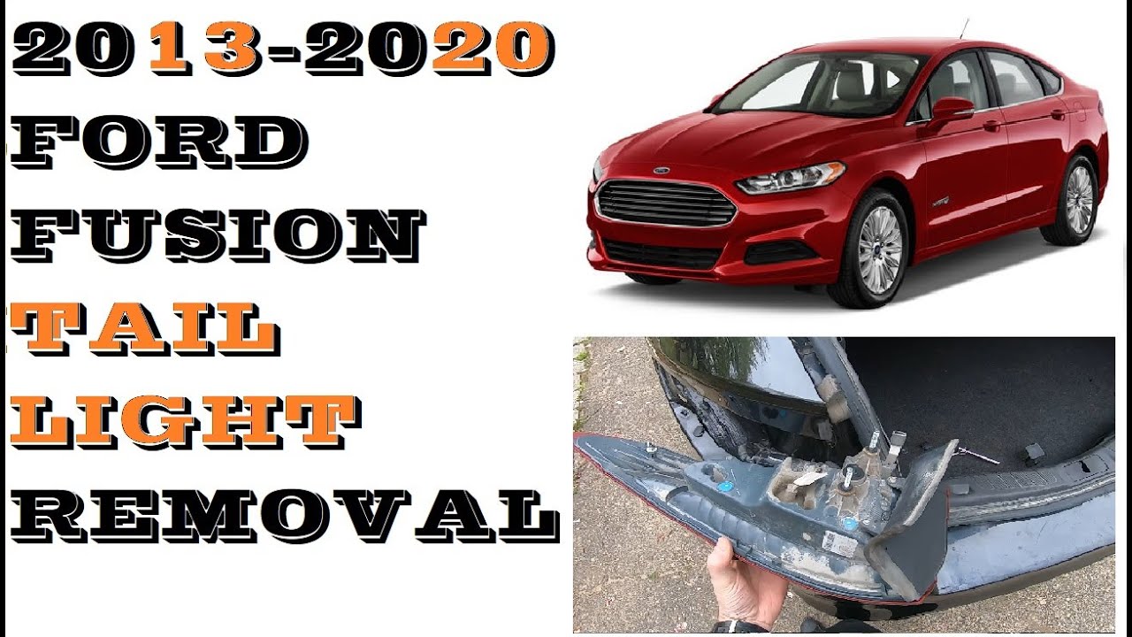 Tail light removal Ford Fusion 2013-2020