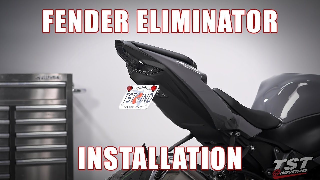 How to install an Elite-1 Fender Eliminator on a 2019 Kawasaki ZX6R by TST Industries