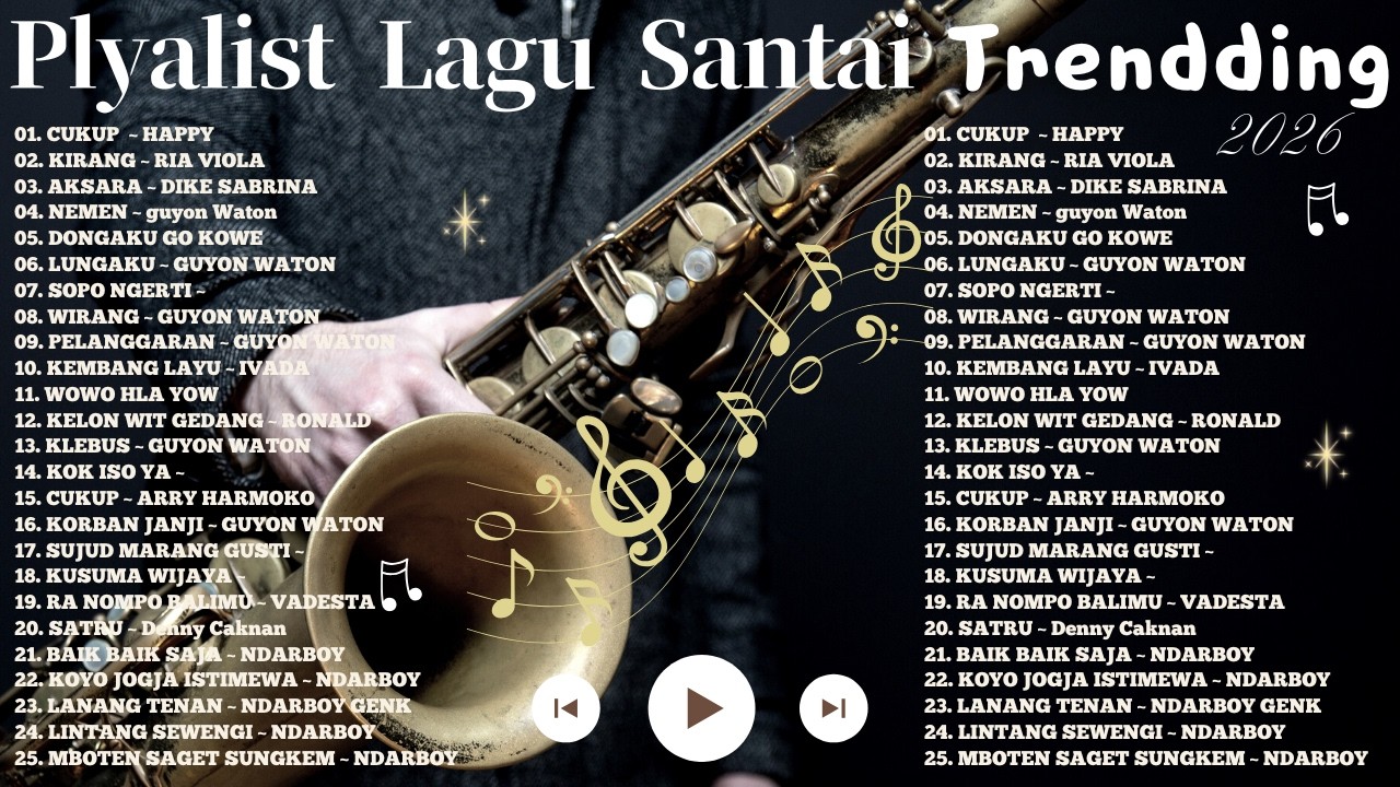 Playlist Lagu Santai 2026 -- Lagu Pop Jawa Trending -- Top Hits viral Tiktok 2026 #music 🎸🎧