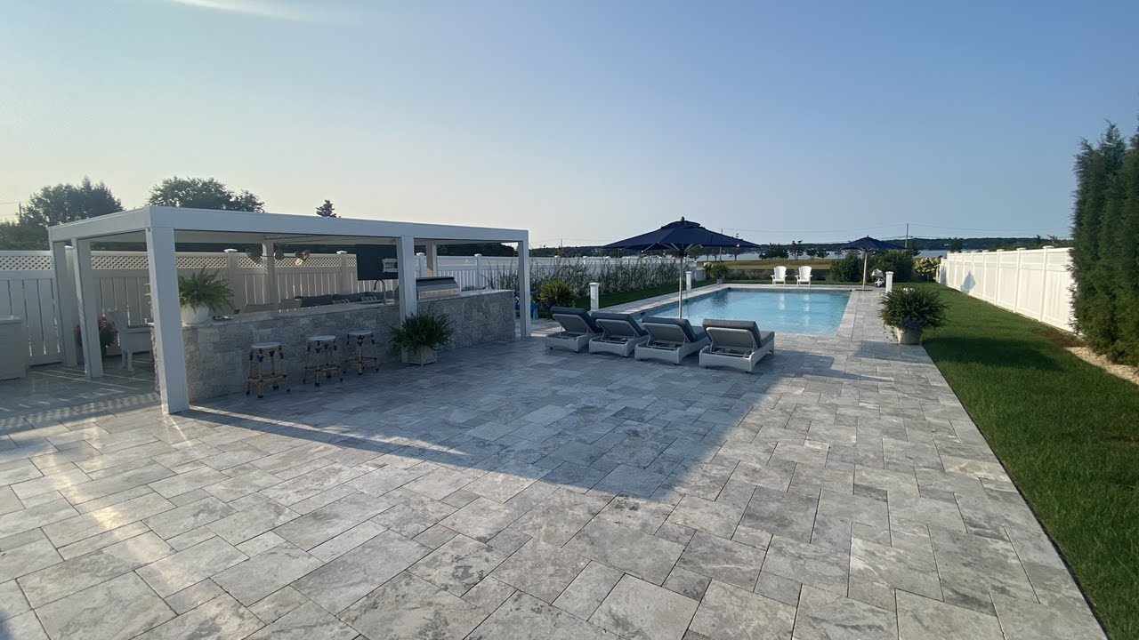 Limestone And Travertine Natural Stone Coping And Pavers Video