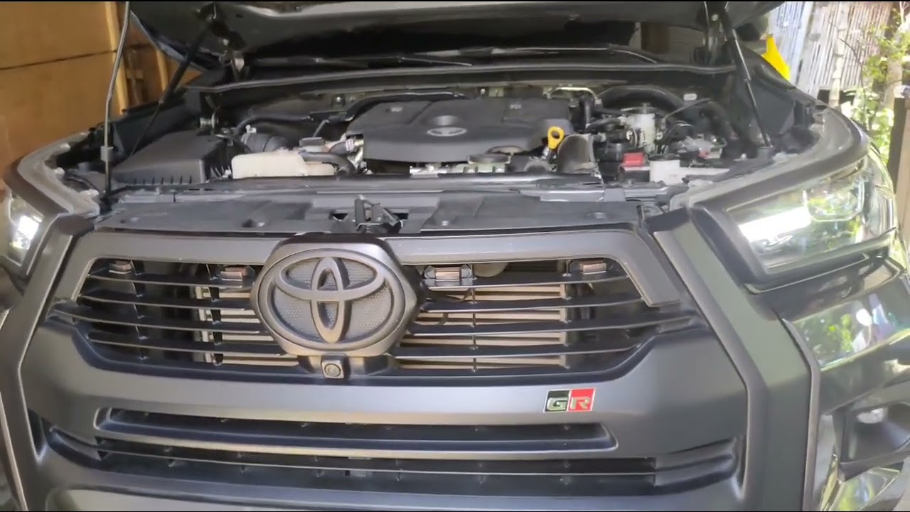 Amber led light installed in Hilux Conquest 2023 with on\off switch| DIY installed amber lead