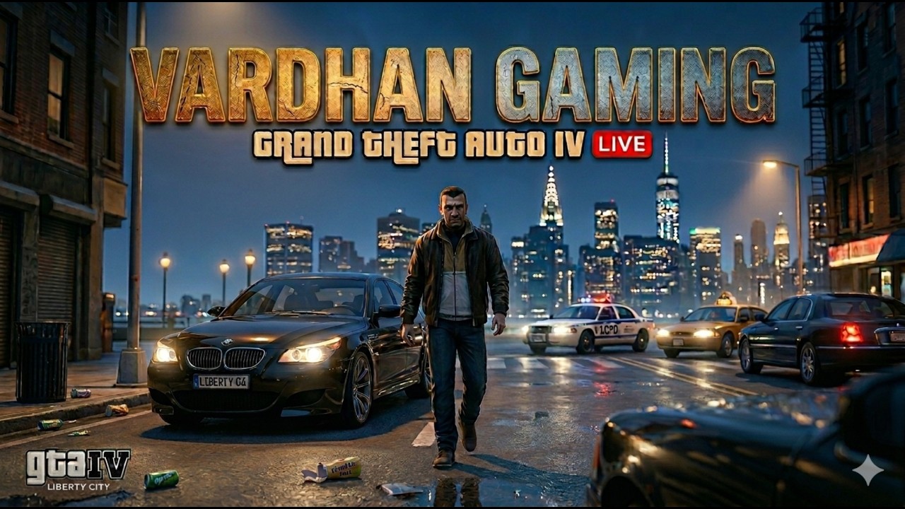 GTA IV Live Stream Telugu 🎮 Crazy Missions & Police Chase