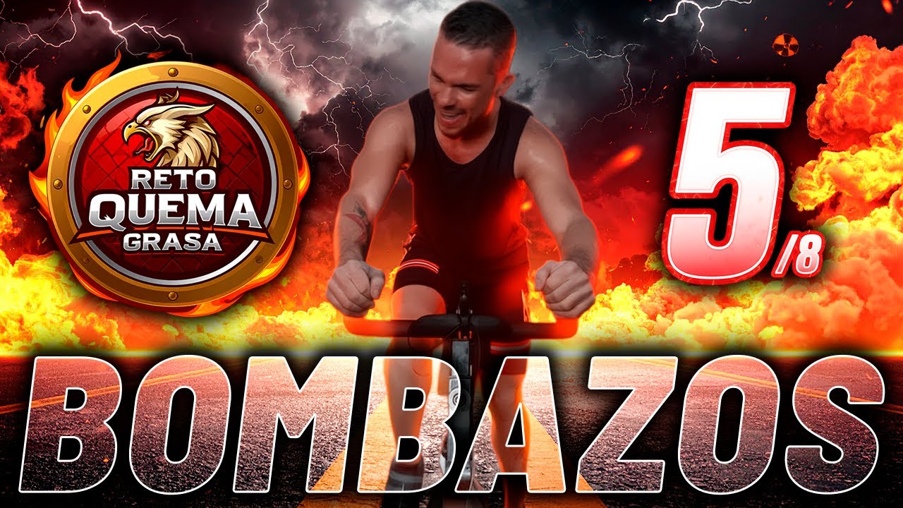 💣Clase de Spinning con Música EXPLOSIVA para ADELGAZAR 🔥 DÍA 5 de 8