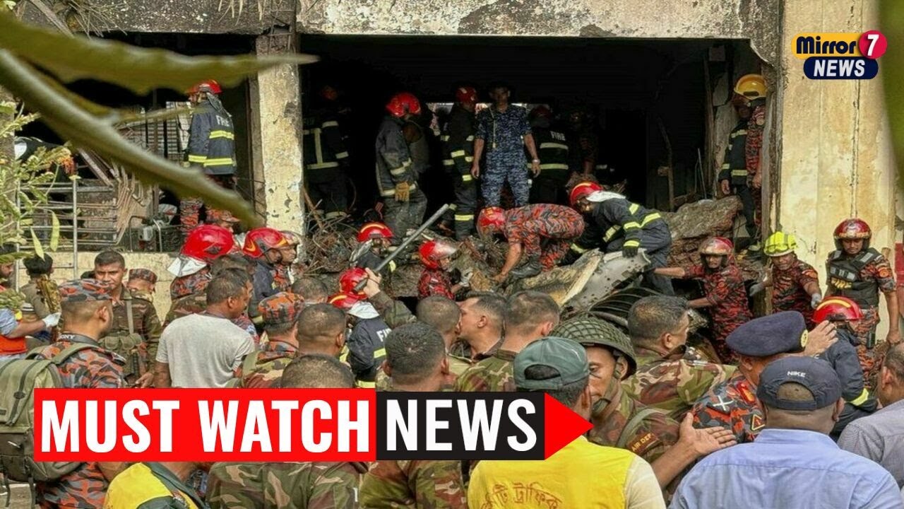 Tragedy Strikes as Training Jet Crashes into Dhaka School Campus