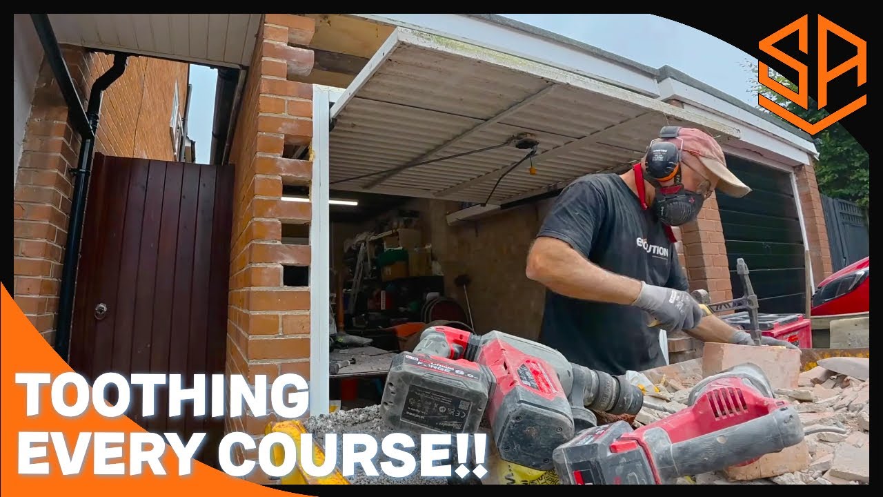 TOOTHING MASTERCLASS ON A GARAGE CONVERSION