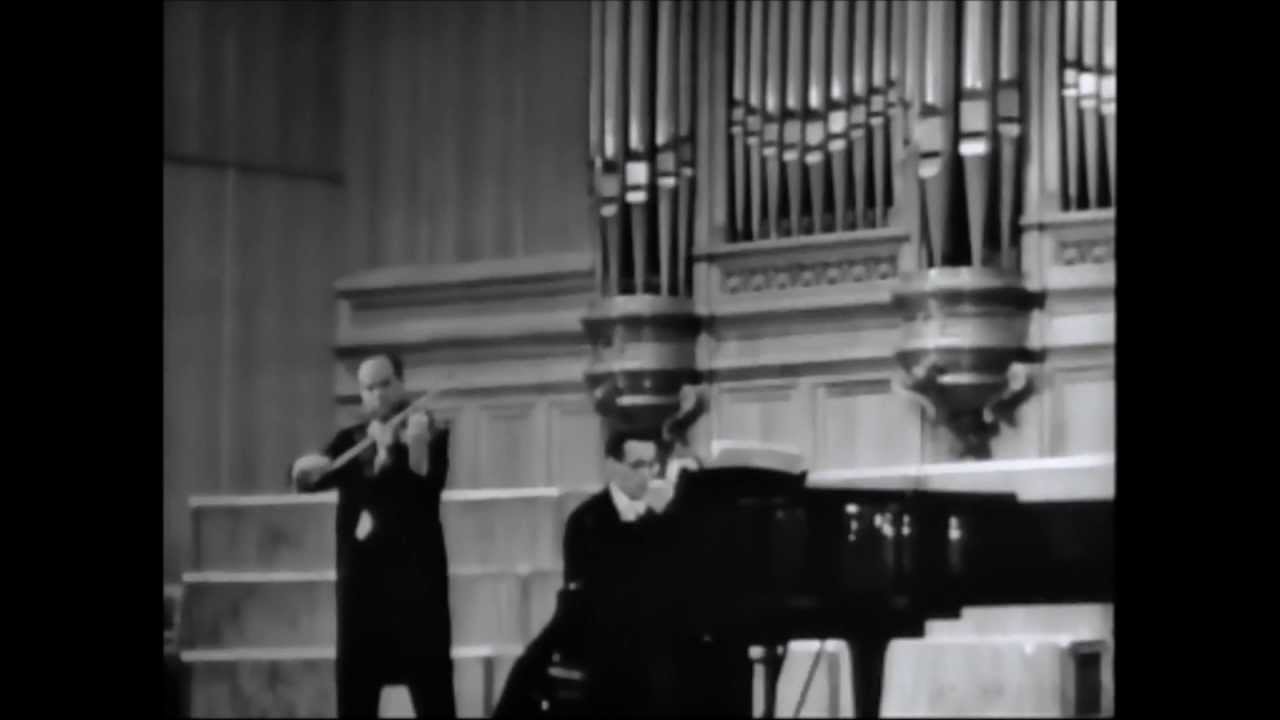 David Oistrakh - Ravel Violin Sonata N°2 in G major, 3. Perpetuum mobile. Allegro