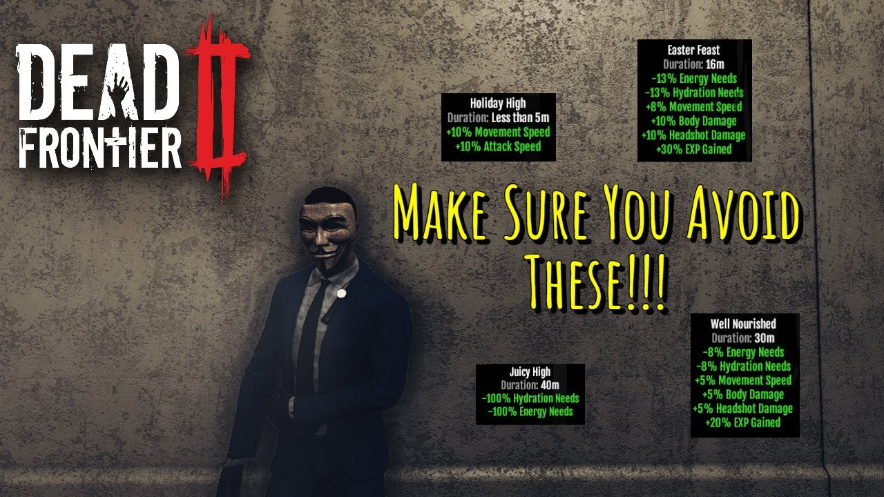 Dead Frontier 2 - Best Consumables for Buffs Guide